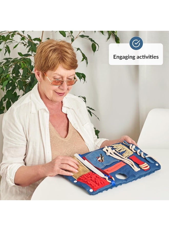 ODOXIA Fidget Wrist Cuff Sensory Toys | Fidget Toys for Dementia | Dementia Products for Elderly | Anxiety Sleeve | Gifts and Activities for Seniors with Alzheimer’s or Dementia | Sensory Fidget Toys - Image 3